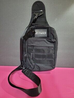 Wolfpak 9L Tactical Sling Bag Alpha Black SB-9-AB-200.  New.